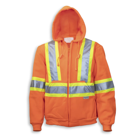 Hi-Vis 100% Cotton Zipper Front Hoodie by Big K Clothing - Style BK3557