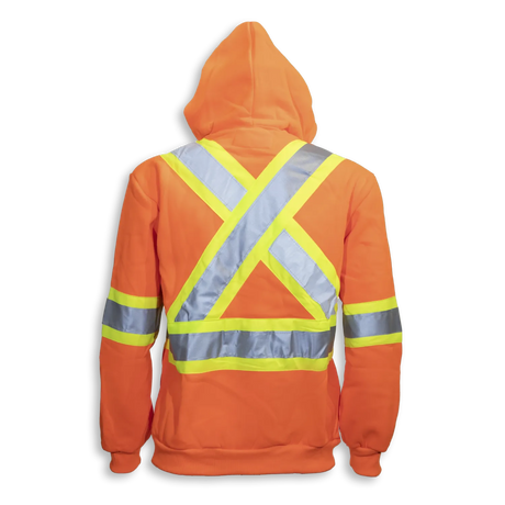 Hi-Vis 100% Cotton Zipper Front Hoodie by Big K Clothing - Style BK3557