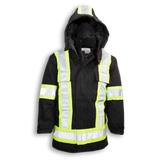 Hi-Vis 100% Cotton Duck Safety Jacket With Quilted Lining by Big K Clothing - Style BK461