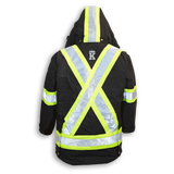 Hi-Vis 100% Cotton Duck Safety Jacket With Quilted Lining by Big K Clothing - Style BK461