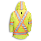 Hi-Vis 100% Cotton Duck Safety Jacket With Quilted Lining by Big K Clothing - Style BK461