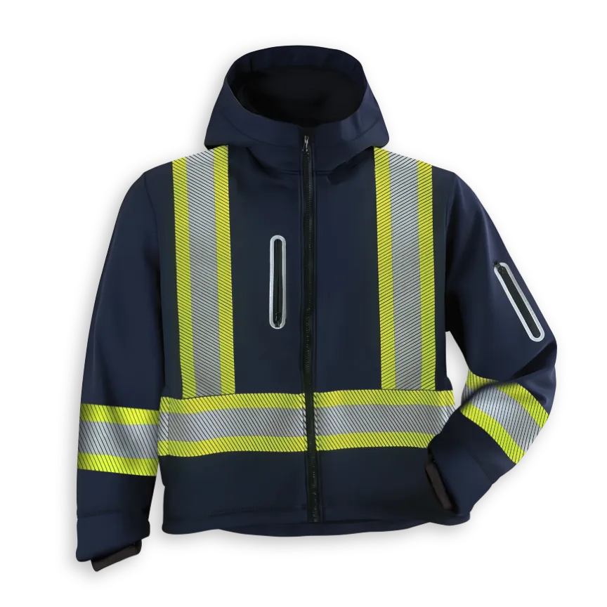 Women's Soft Shell Hooded Jacket by Big K Clothing - BK470W