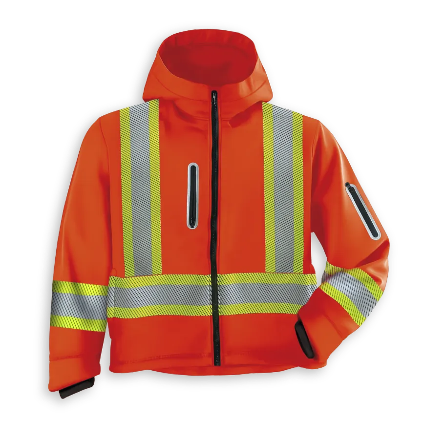 Women's Soft Shell Hooded Jacket by Big K Clothing - BK470W