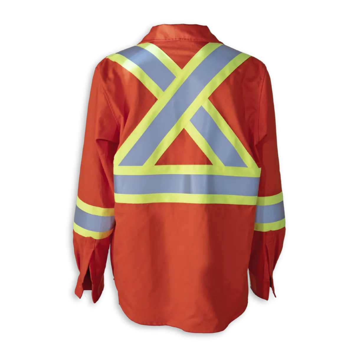 Hi-Vis FR Work Shirts With 4" Striping by Big K Clothing - BK555FRI-4