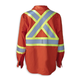Hi-Vis FR Work Shirts With 4" Striping by Big K Clothing - BK555FRI-4