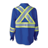 Hi-Vis FR Work Shirts With 4" Striping by Big K Clothing - BK555FRI-4