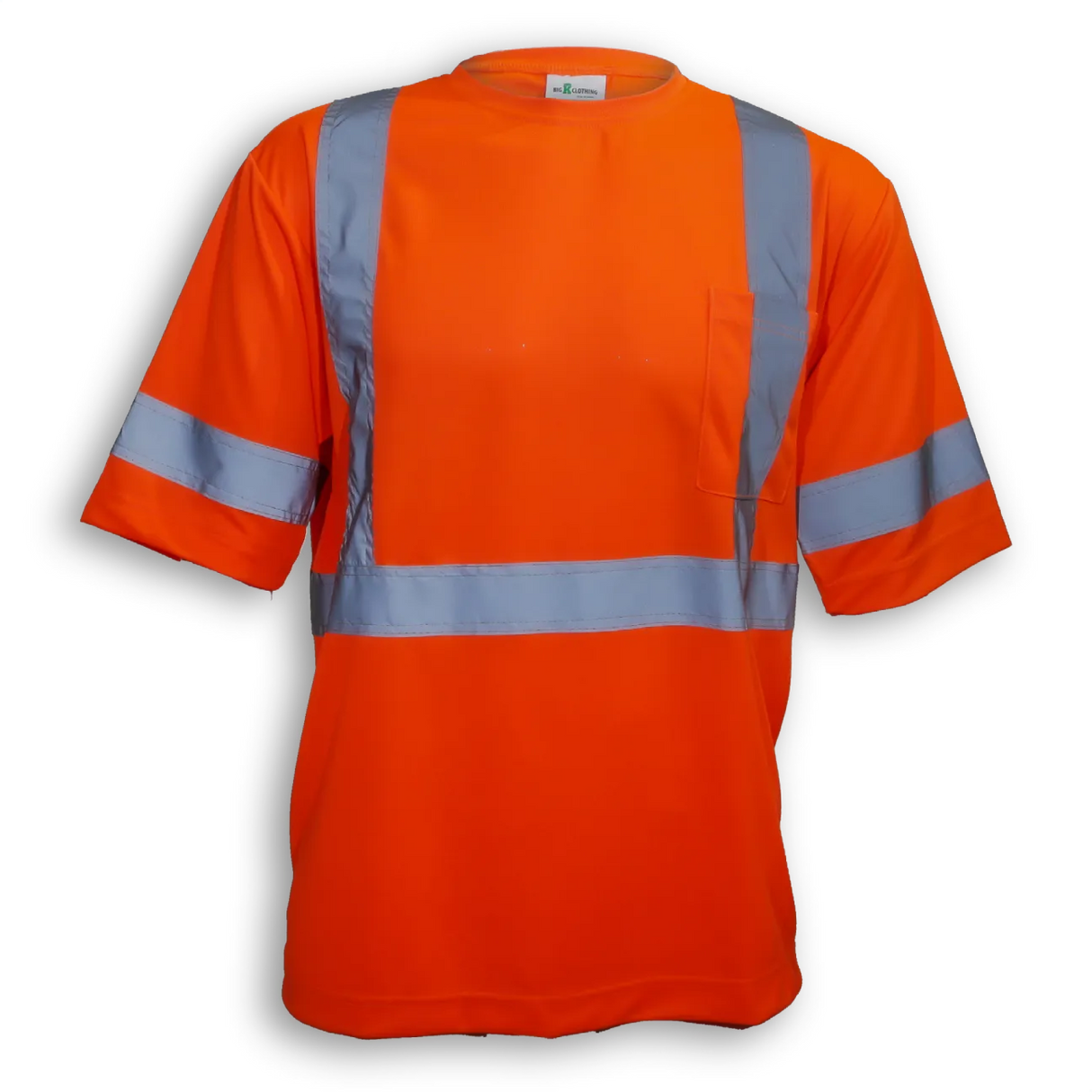 100% Soft Polyester Traffic Safety T-Shirt by Big K Clothing - Style BK5912