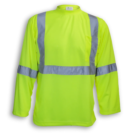 100% Soft Polyester Hi-Vis Traffic Safety T-Shirt by Big K Clothing - Style BK6012