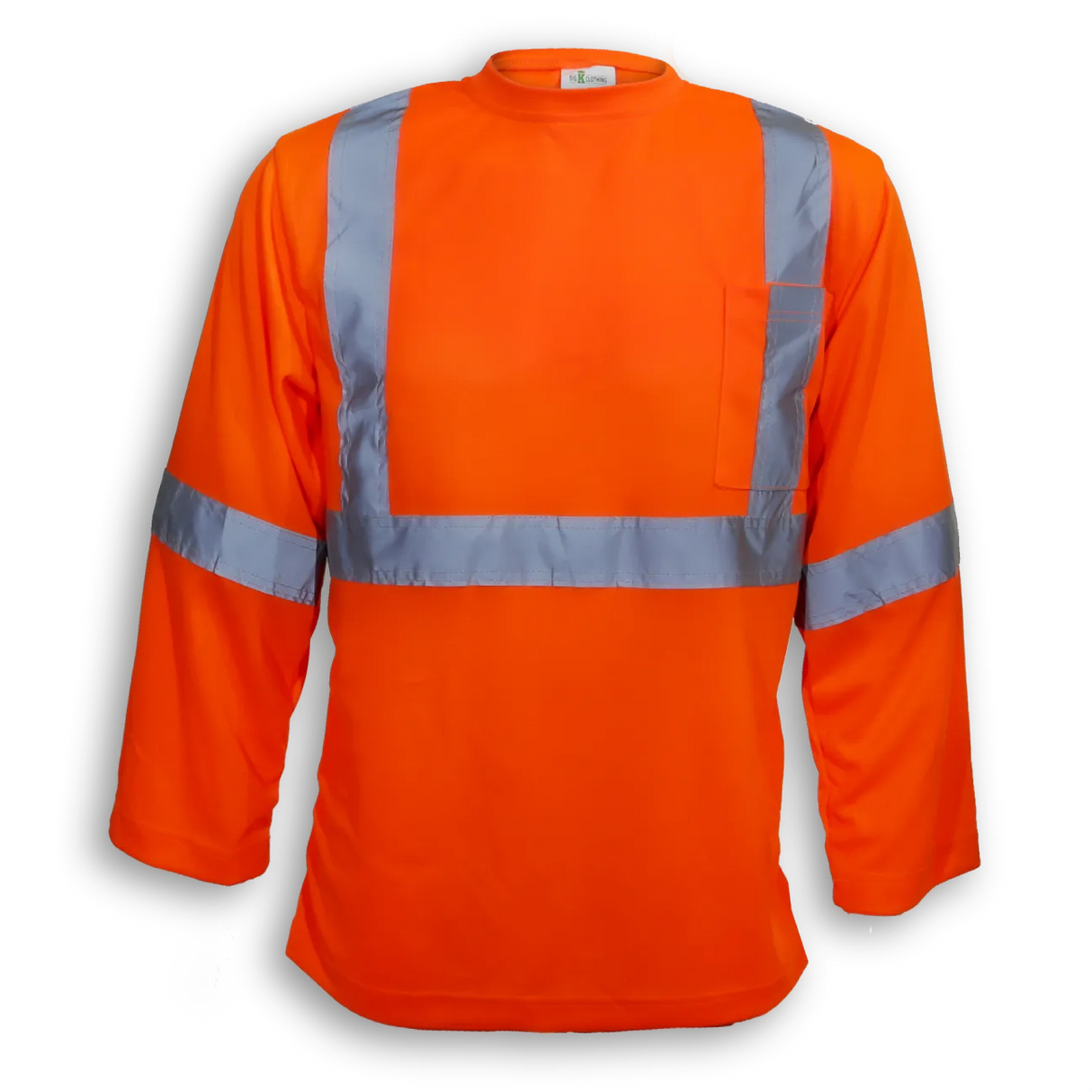 100% Soft Polyester Hi-Vis Traffic Safety T-Shirt by Big K Clothing - Style BK6012