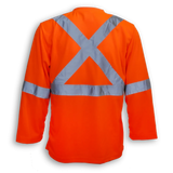100% Soft Polyester Hi-Vis Traffic Safety T-Shirt by Big K Clothing - Style BK6012