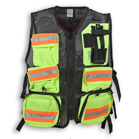Hi-Vis Mesh First Aid Safety Vest by Big K Clothing - Style BK625-M