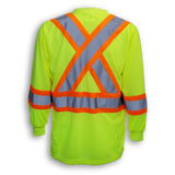 Hi-Vis Poly/Cotton Traffic Safety Shirt by Big K Clothing - Style BK3500