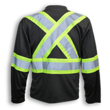 Hi-Vis Polyester Wicking Long Sleeve T-Shirt by Big K Clothing - Style BK2008