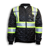 Hi-Vis Quilted Polyester Traffic Safety Jacket by Big K Clothing - Style BK895