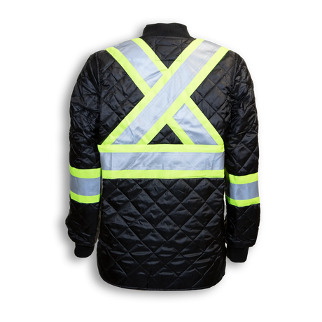Hi-Vis Quilted Polyester Traffic Safety Jacket by Big K Clothing - Style BK895