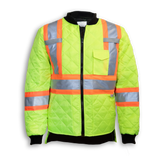 Hi-Vis Quilted Polyester Traffic Safety Jacket by Big K Clothing - Style BK895