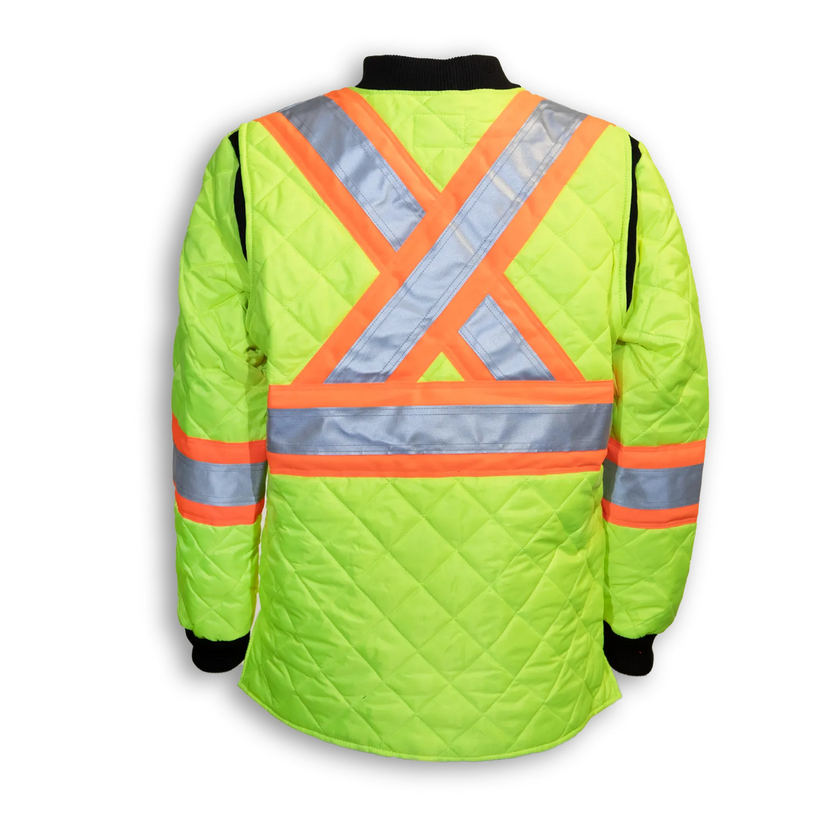 Hi-Vis Quilted Polyester Traffic Safety Jacket by Big K Clothing - Style BK895