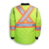 Hi-Vis Quilted Polyester Traffic Safety Jacket by Big K Clothing - Style BK895