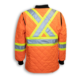 Hi-Vis Quilted Polyester Traffic Safety Jacket by Big K Clothing - Style BK895