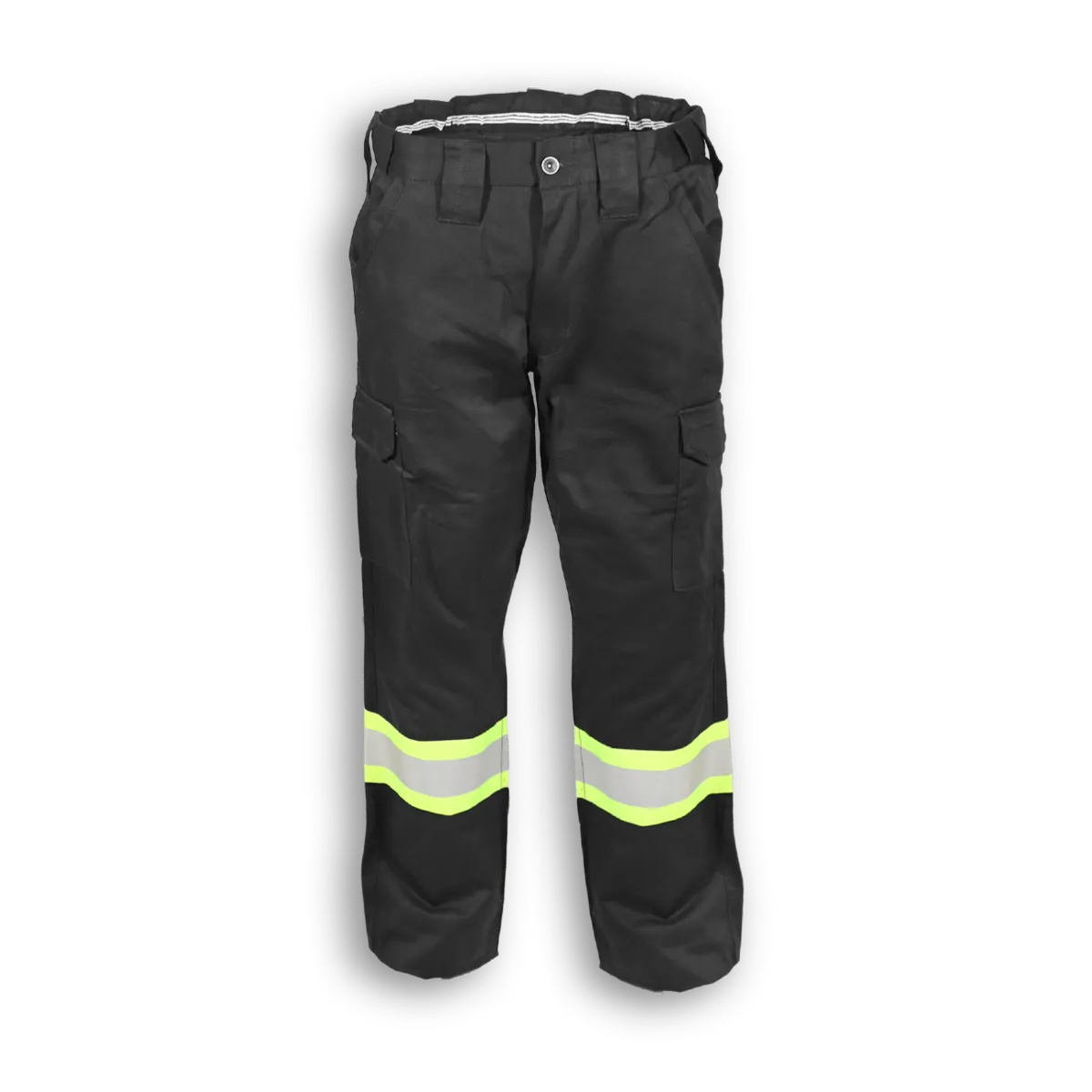 Woman’s Hi-Vis Black Polyester/Cotton Cargo Pants by Big K Clothing - Style BK908BLKW