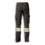 Woman’s Hi-Vis Black Polyester/Cotton Cargo Pants by Big K Clothing - Style BK908BLKW