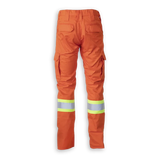 Woman’s Hi-Vis Orange Polyester/Cotton Cargo Pants by Big K Clothing - Style BK908ORGW