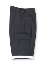 Poly/Cotton Cargo Shorts with Hi-Vis Striping by Big K Clothing - Style BK909