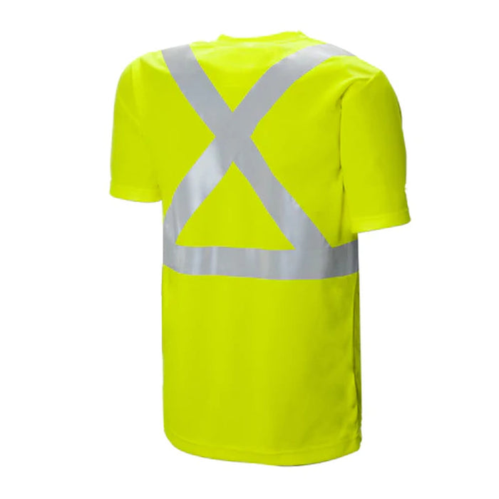 Hi-Vis Short Sleeve Polyester T-Shirt by Ground Force - Style TT5