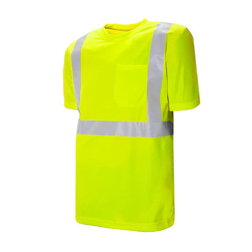 Hi-Vis Short Sleeve Polyester T-Shirt by Ground Force - Style TT5