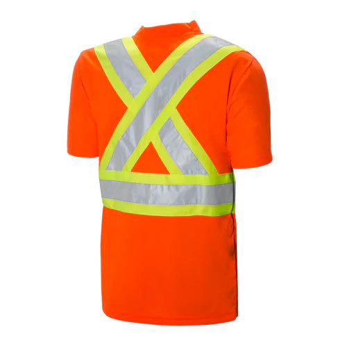 Hi-Vis Short Sleeve Polyester T-Shirt by Ground Force - Style TT1