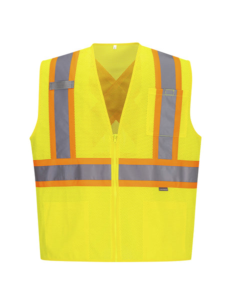Hi-Vis Safety Vest with Zipper Front by Portwest - Style CA101