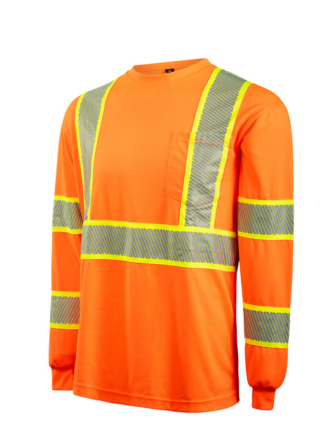 Hi-Vis Segmented Tape T-Shirt L/S by Portwest - Style CA113/CB113