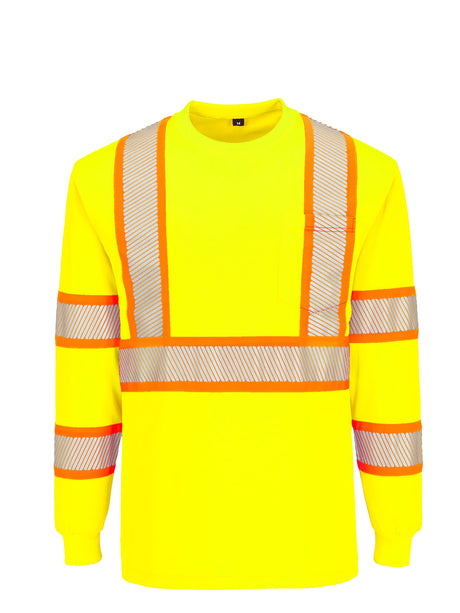 Hi-Vis Segmented Tape T-Shirt L/S by Portwest - Style CA113/CB113