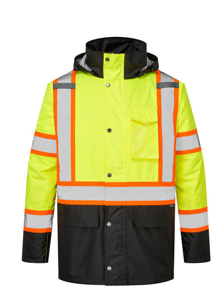 Hi-Vis Contrast Tape Winter Jacket by Portwest - Style CA369