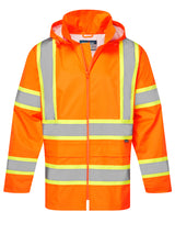 Hi-Vis Contrast Striped Rain Jacket by Portwest, Style CA400