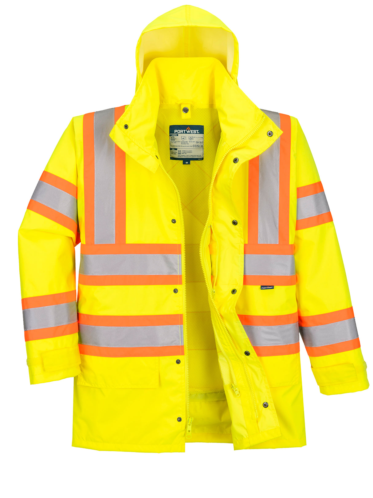 Hi-Vis 5-in-1 Traffic Jacket by Portwest, Style CA768/CB768