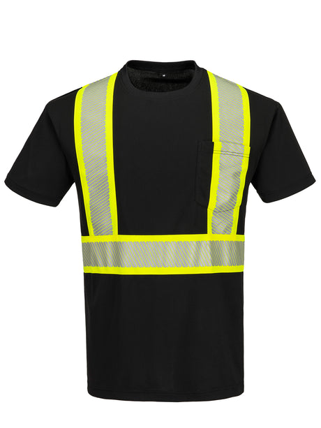 Hi-Vis Segmented Tape T-Shirt S/S by Portwest - Style CA112/CB112