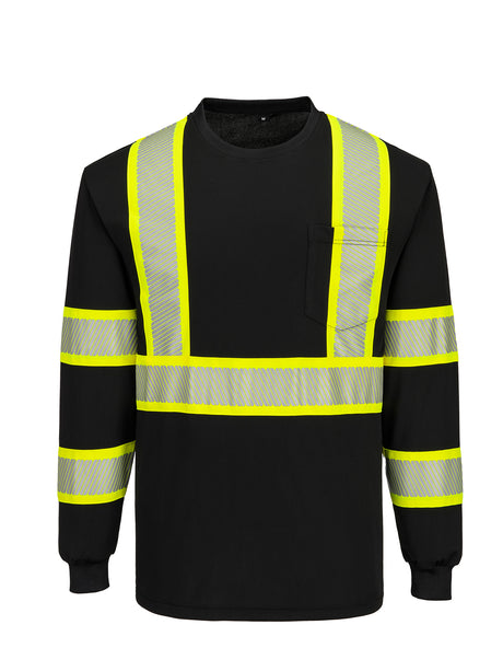 Hi-Vis Segmented Tape T-Shirt L/S by Portwest - Style CA113/CB113