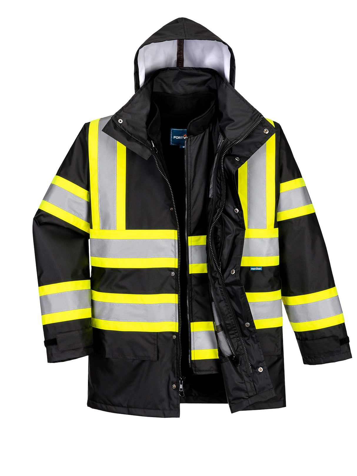 Hi-Vis 5-in-1 Traffic Jacket by Portwest, Style CA768/CB768