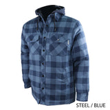 Flannel Lined Shirt with Hood by GATTS Workwear - Style626DCF