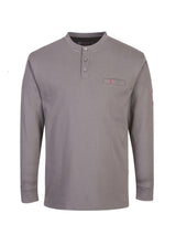 Navy Bizflame 7oz FR Antistatic Henley Shirt by Portwest - Style FR32NA