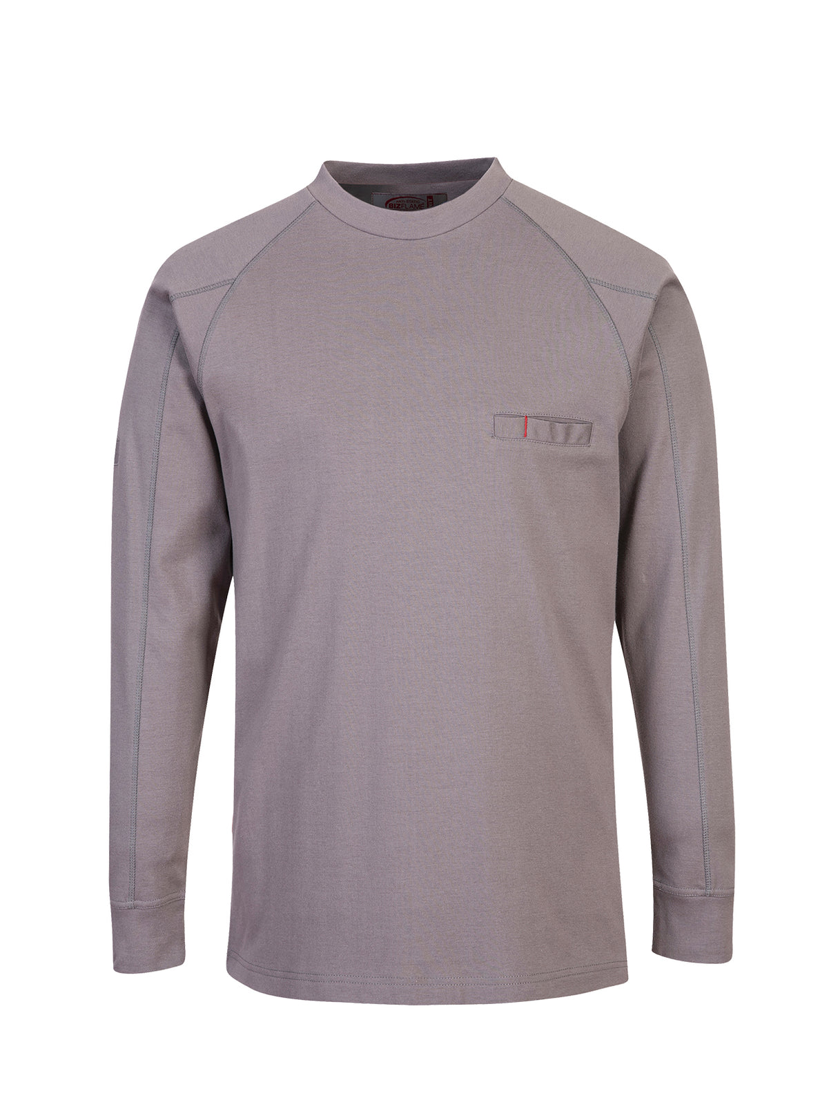 Navy Bizflame 7oz FR Antistatic Crew Neck Long Sleeve T-Shirt by Portwest - Style FR33NA