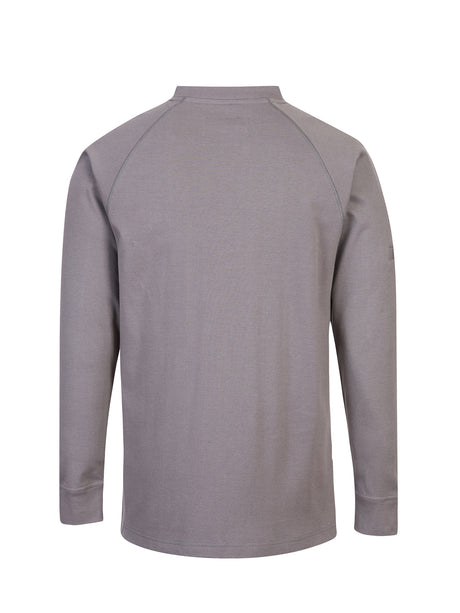 Navy Bizflame 7oz FR Antistatic Crew Neck Long Sleeve T-Shirt by Portwest - Style FR33NA