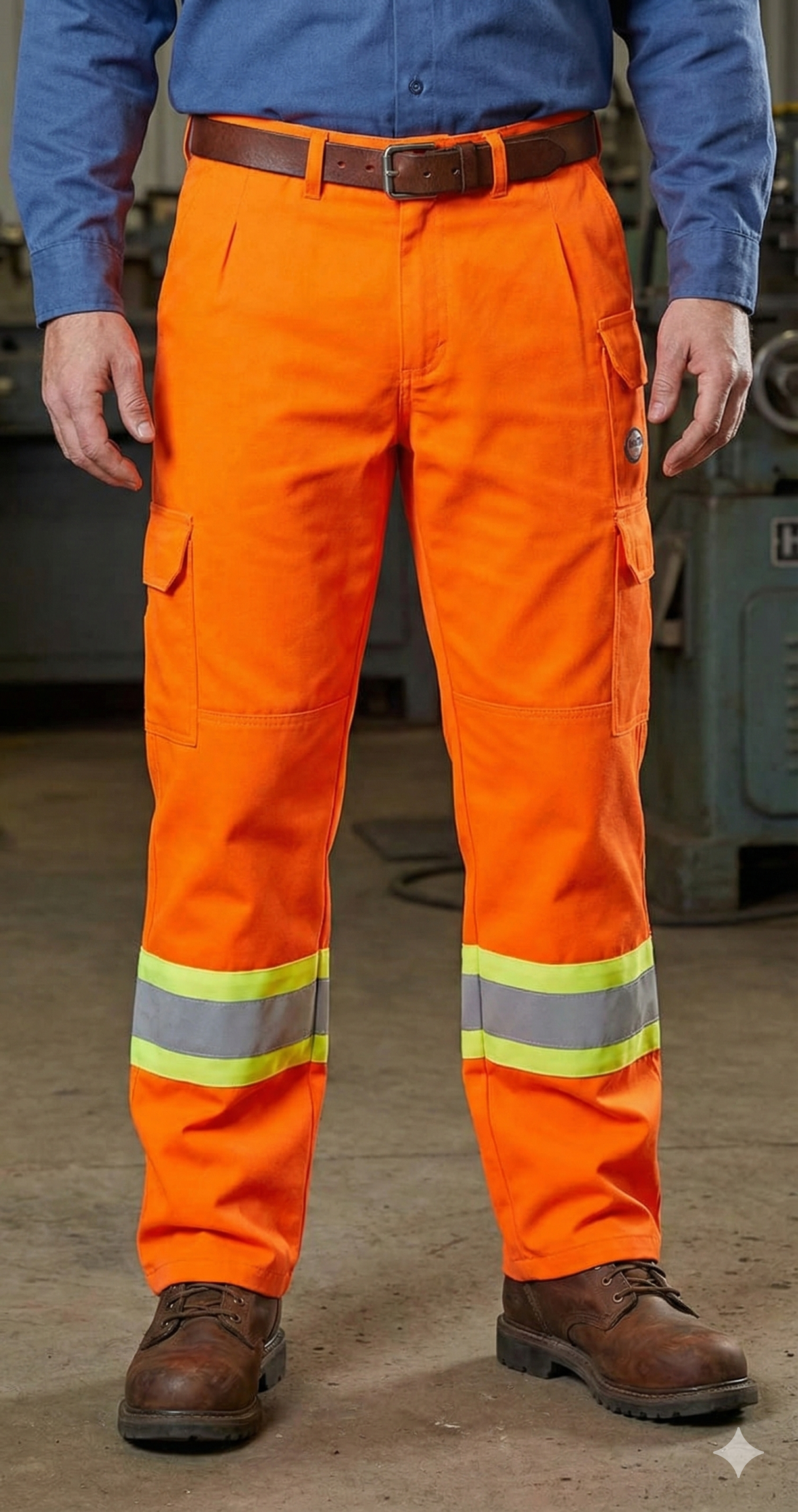 Rasco Orange FR 88/12 Cargo Pants with 4" Reflective Trim - Style FR9005COH