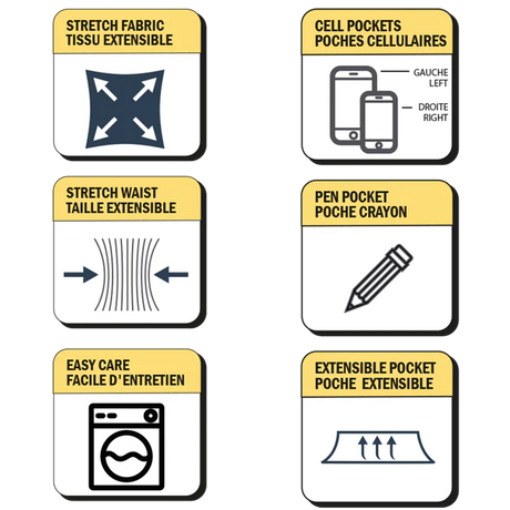 Ladies Stretch Cargo Work Pants by GATTS Workwear - Style 013EX