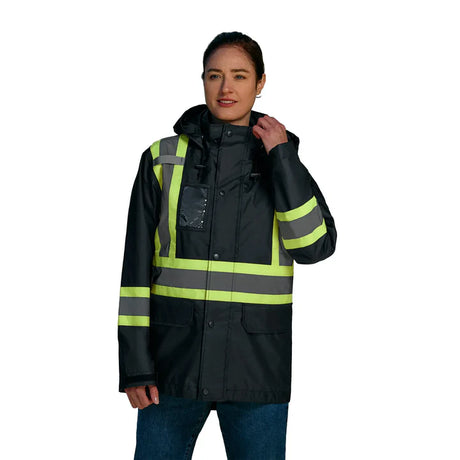 CX2 Hi-Vis Raincoat with Detachable Hood Style L01205