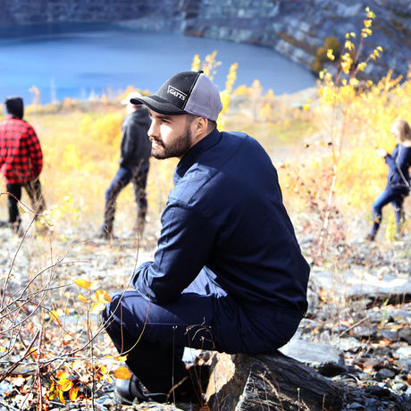 Work Pants with Flexible Waist by GATTS Workwear - Style MRB-777