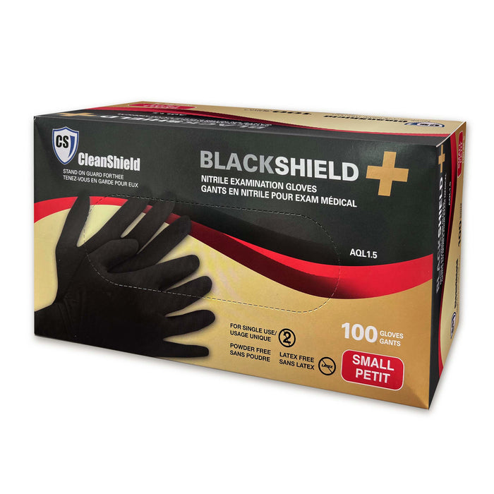 Black Shield+ Nitrile Examination Gloves - Style NBL65 - 6 Mil