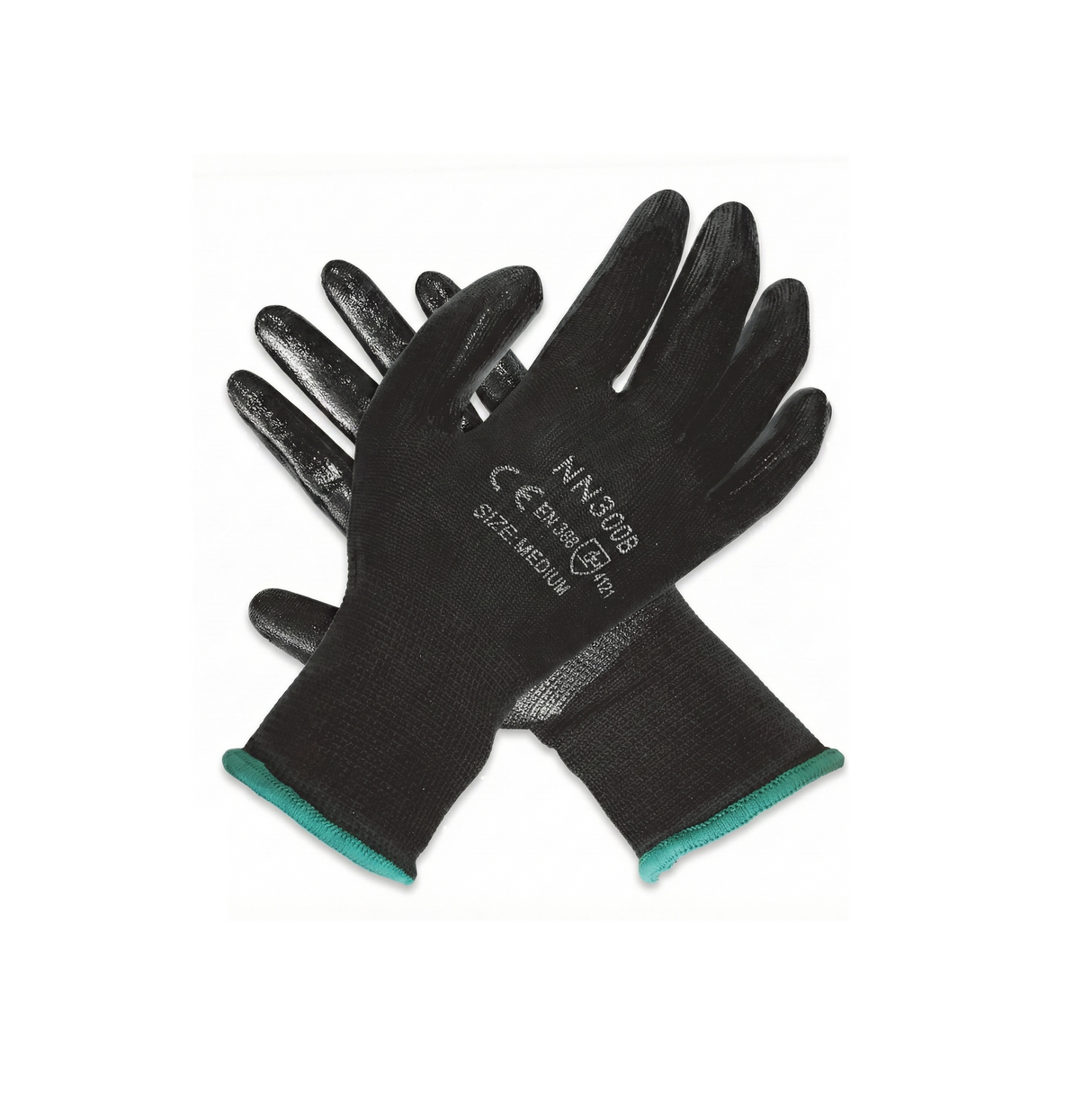 13g Seamless Knit Nylon Gloves with a Flat Nitrile Palm Coating - Style NN300B