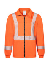 Segmented Striped Fleece Full Zip Jacket By IFR Workwear - Style OSO329